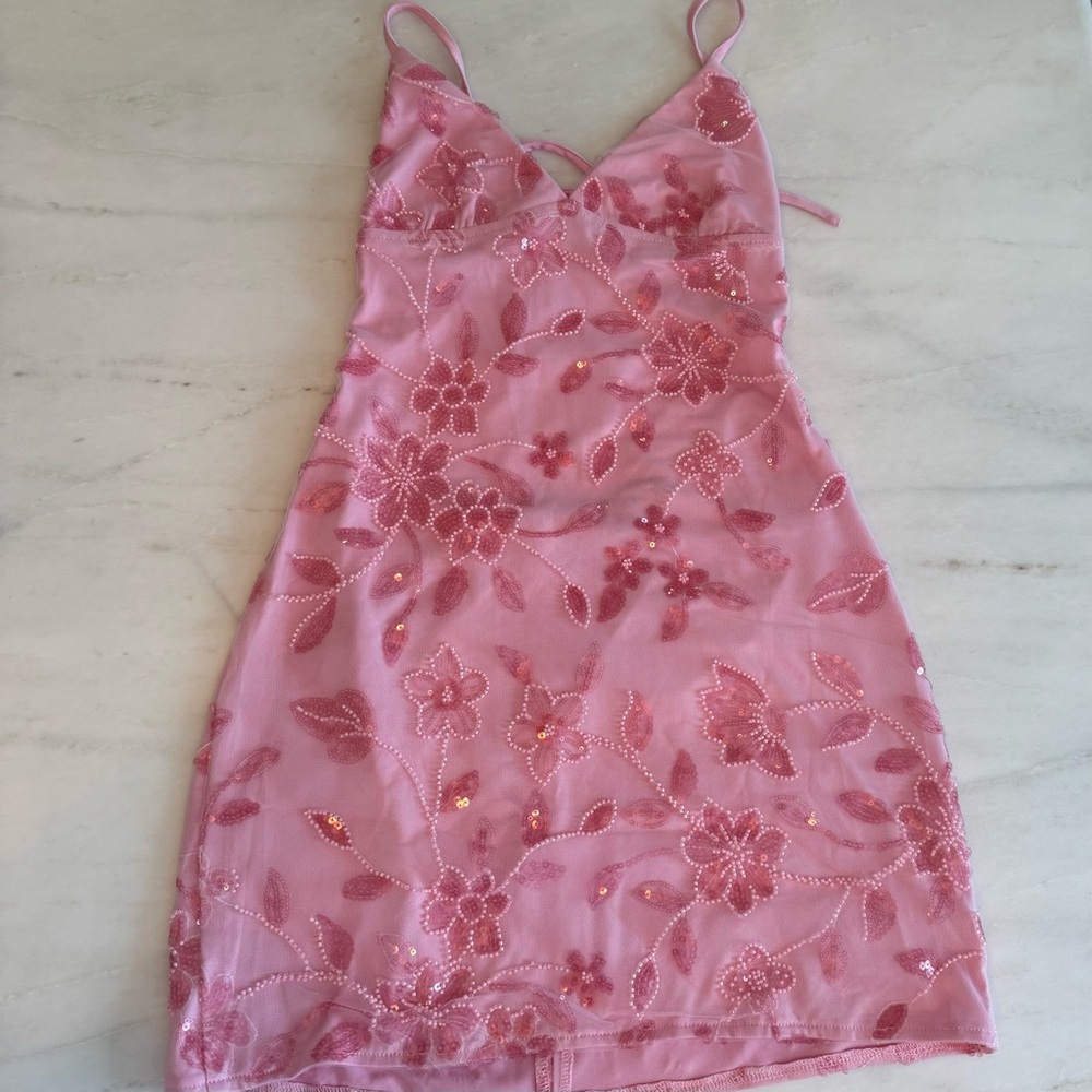 Light Pink Sequin Dress